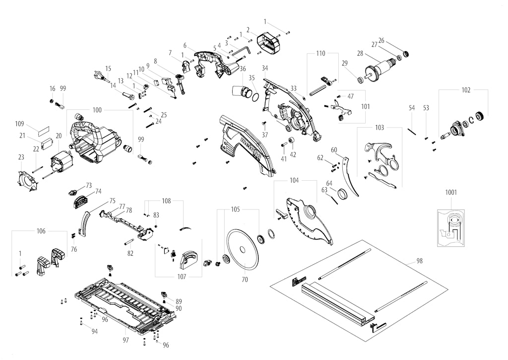Explosionszeichnung Ersatzteile