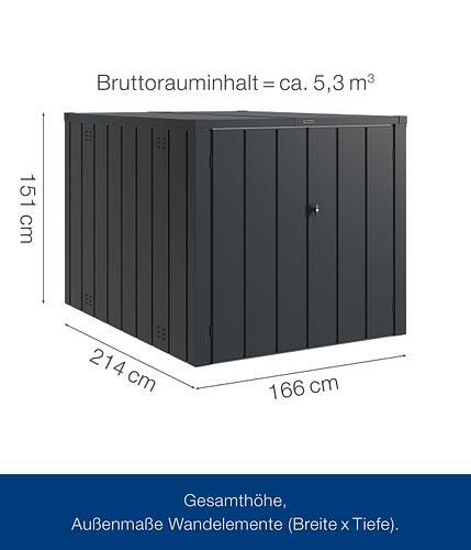 Hörmann Metall-Fahrradgarage Juno