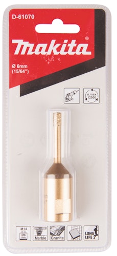 Makita Diamant-Hohlbohrkrone 6mm M14 D-61070
