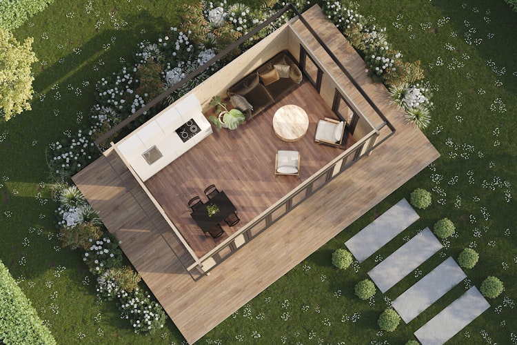 Wolff Finnhaus Gartenhaus Schnellhorn 24 - 70 mm