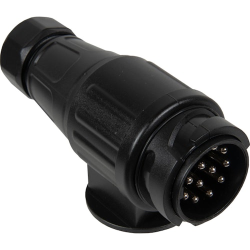 Stecker 13-polig, 12V, Kunststoff, drehbar