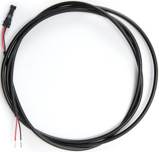 Bosch Lichtkabel 1400 mm hinten schwarz