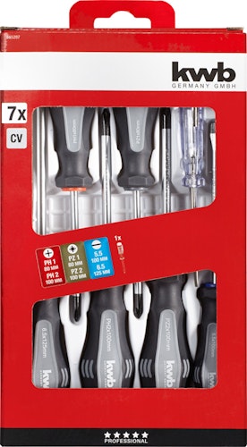 kwb Schraubendr. Satz FL/PH/PZ 7tg 665207