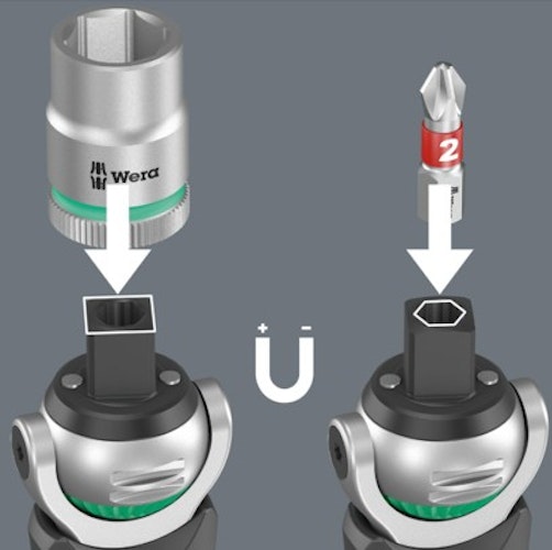 Wera Umschaltknarre Zyklop Pocket Set 2