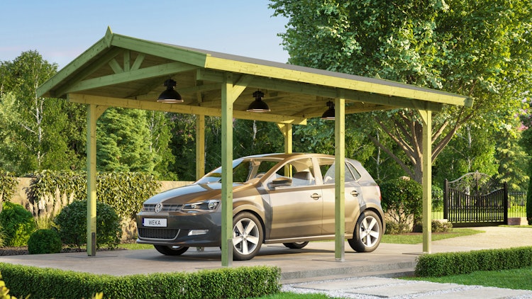 Weka Satteldachcarport 611 (Holzcarport)