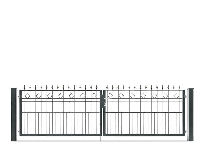 dz Flügeltor VARIO Residenz klassik RIMINI Doppeltor - Verschiedene Höhen und Weiten