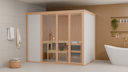 Vorschaubild Bertilo Sauna Model 3 Large white - 58 mm