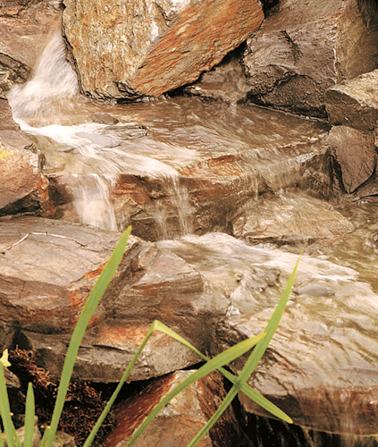 Oase Bachlaufschale Premium Colca Canyon schiefer grün, Rechts 1/2