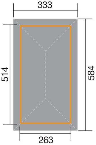 Weka Gartenoase 651 B - Sparset inkl. Schindeln