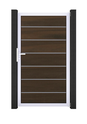 GroJa Solid Grande Premium Tor 1-flügelig Sondermaß mit Aluminiumrahmen