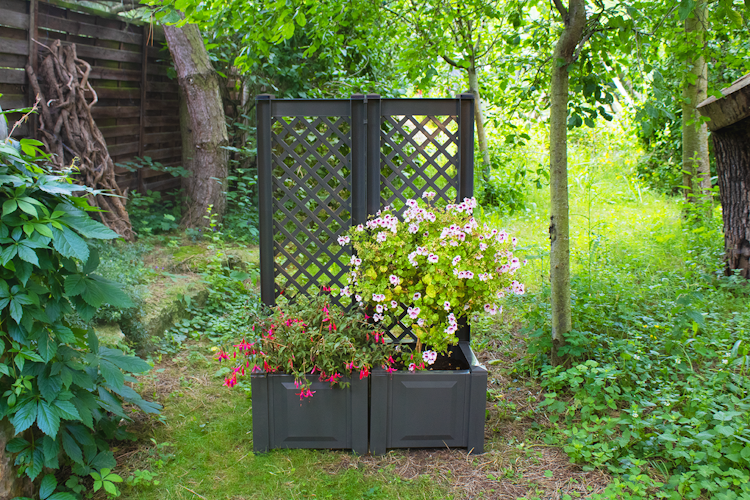 KHW Pflanzkasten klein mit Spalier 43 cm - 2er Set