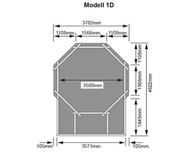 Karibu Pool Modell 1 A/B/C/D - kesseldruckimprägniert