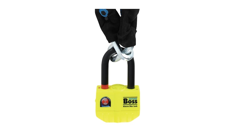 OXFORD Boss Alarm Kettenschloss 12mm x 200cm abnehmbar