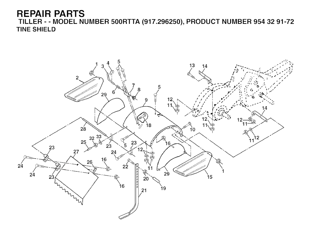 Explosionszeichnung Ersatzteile