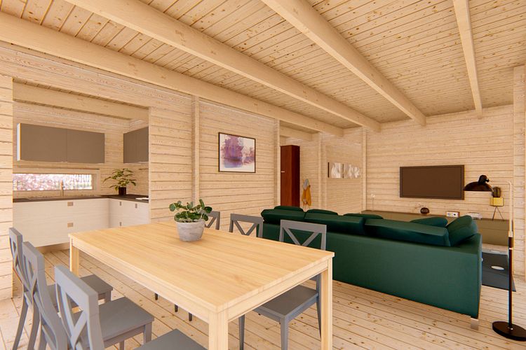 Wolff Finnhaus Ferienhaus Sundsvall 123 - 68 mm