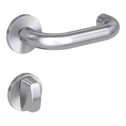 Griffwerk VAYA 183 ALESSIA fast2fix Fast2Fix GK3 Rosetten rund WC rot/weiß Edelstahl matt