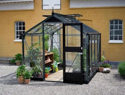 Juliana Gewächshaus Compact - 5 m² / 6,6 m² / 8,2 m² inkl. gratis Fundamentrahmen im Wert von bis zu 429€ (bei Sicherheitsglas+Farbe anthrazit)