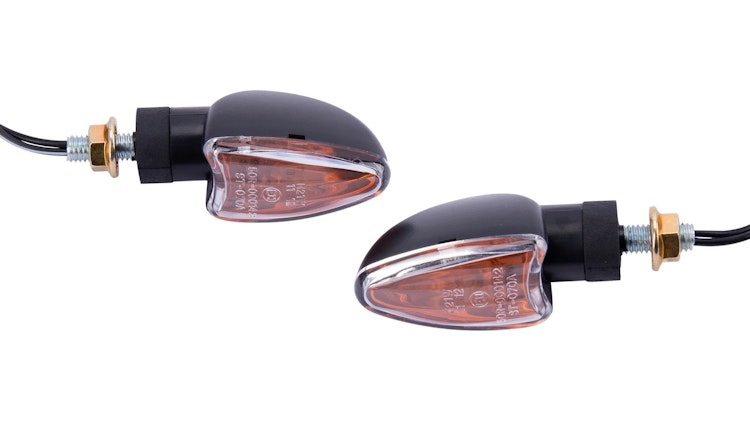 Spec-X Blinker Arrow Schwarz 18 mm Lang Paar