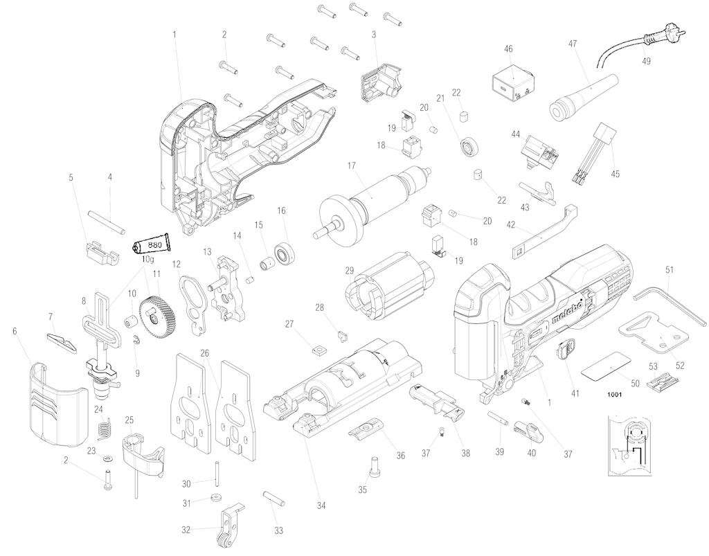 Explosionszeichnung Ersatzteile