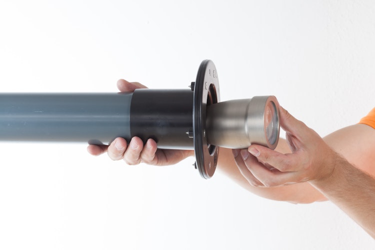 Heissner Beckenwanddurchführung/Anschlussflansch 75mm (Z928-00)