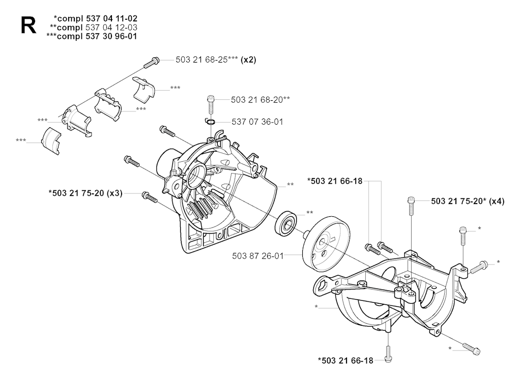 Explosionszeichnung Ersatzteile
