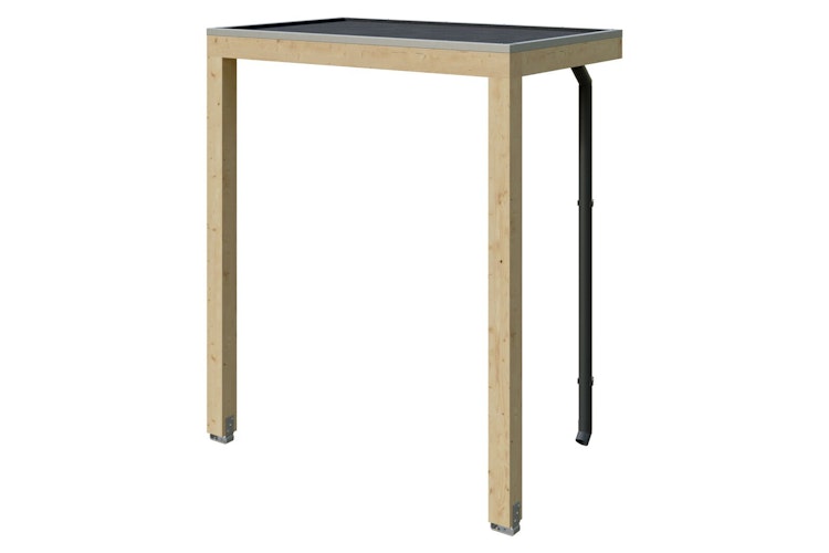 Skan Holz Flachdach Vordach Fehmarn