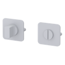 Vorschaubild Griffwerk Schlüsselrosettenpaar ONE abgerundet WC Flachrosette Seidenweiß