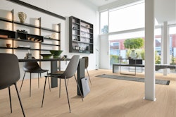 MEISTER Holzboden Natureflex HD 100 2200 x 210 x 8 mm 20014 Eiche lebhaft cremeweiß gebürstet ultramattlackiert