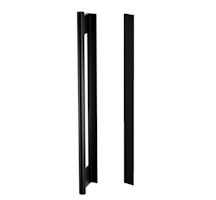 Griffwerk LUCIA GST -Graphitschwarz Griffstange mit Griffleiste einseitig -Sensat. -für Glas -Länge: 450mm