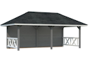 Vorschaubild Palmako Pavillon Bianca 16,6 m² Set 2