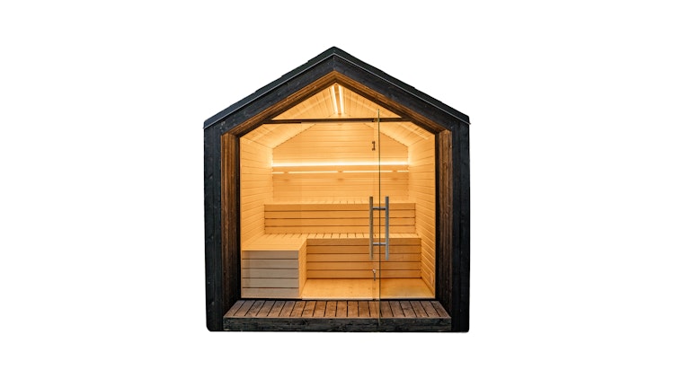 Weka Design Saunahaus Luua - 175 mm (Lieferung vormontiert)