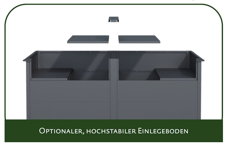 KGT Hochbeet UrbanGrow XL - B 199 x T 99 x H 78 cm