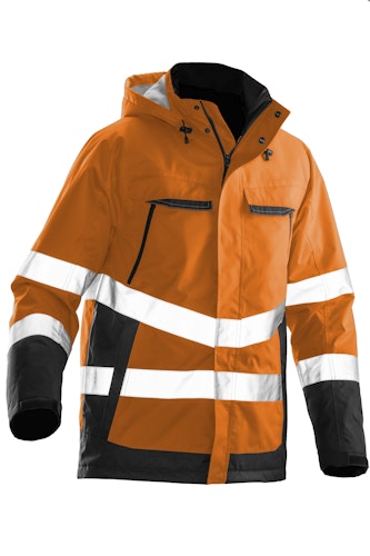 Jobman Gefütterte Shell Jacke Hi-Vis 1383