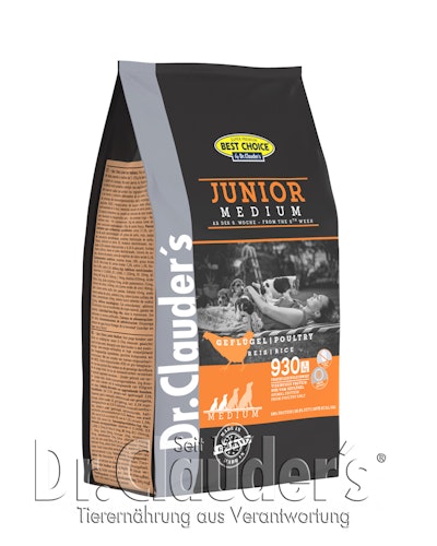 Dr Clauder´s Best  Junior Medium Breed Hundetrockenfutter