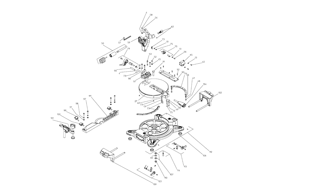 Explosionszeichnung Ersatzteile