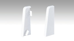 MEISTER Endkappen Fußleiste Profil 3PK (je 1 Stk. L|R / VPE)  Weiß 2001Zubehörbild