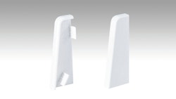 MEISTER Endkappen Fußleiste Profil 3PK (je 1 Stk. L|R / VPE)  Weiß 2001