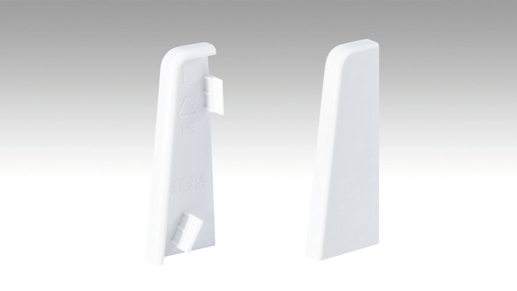 MEISTER Endkappen Fußleiste Profil 3PK (je 1 Stk. L|R / VPE)  Weiß 2001