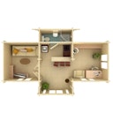 Vorschaubild Palmako Ferienhaus Anna 26,8 m² - 70 mm