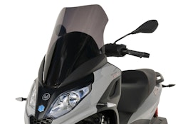 ERMAX Scooterscheibe Sport Acrylic durchsichtig Schwarz getönt für PIAGGIO MP3 300 HPE/Sport