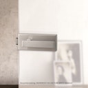 Vorschaubild Griffwerk Glasdrehtür SNOWWHITE 501 Milchglas-Satinato/Weißglas, ESG/VSG, Studio/Office