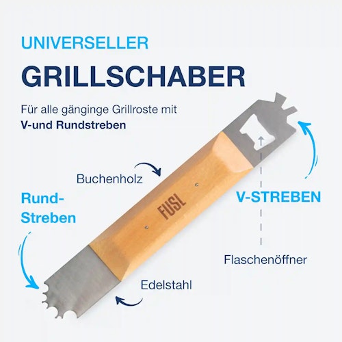 McBrikett FUSL Grillrost Schaber