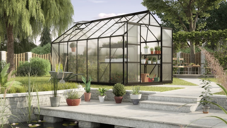 Vitavia Gewächshaus Uranus 11500 inkl. 4 Dachfenstern - 11,5 m²