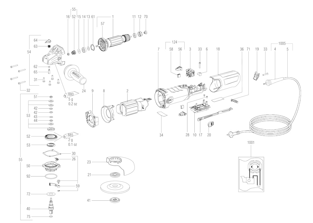 Explosionszeichnung Ersatzteile