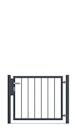 Vorschaubild dz Flügeltor VARIO basic ST Einzeltor -Verschiedene Höhen