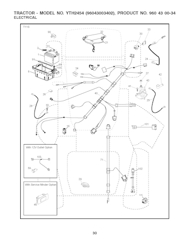 Husqvarna Gartentraktoren YTH2454 96043003402, 2008-02