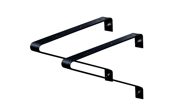 Vitavia Regalträger schwarz (2 Stück)