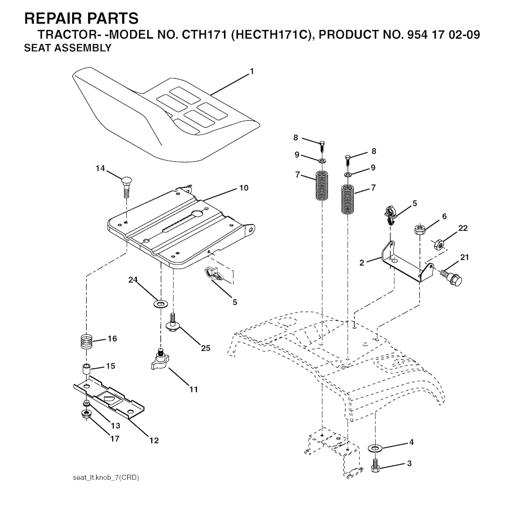 Explosionszeichnung Ersatzteile