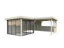 Vorschaubild Palmako Gartenhaus Connect Lenna 24,9 m² Set 710 Slide Plus mit Isolierglas-Schiebetüren - 28 mm