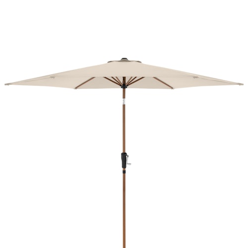 doppler Mittelmastschirm LIFE Woodstyle 305 Lift, Aluminium Holzoptik / 100 % Polyester 180 g/m² 